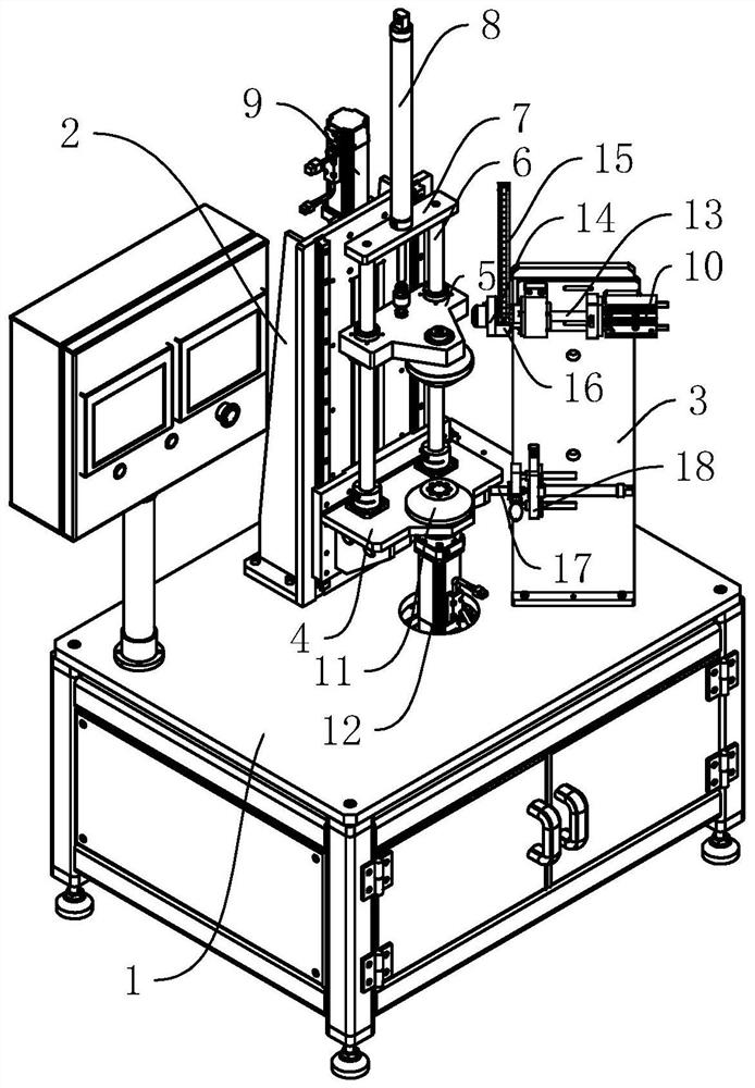 Graphite automatic inlaying equipment for oil-free copper bush