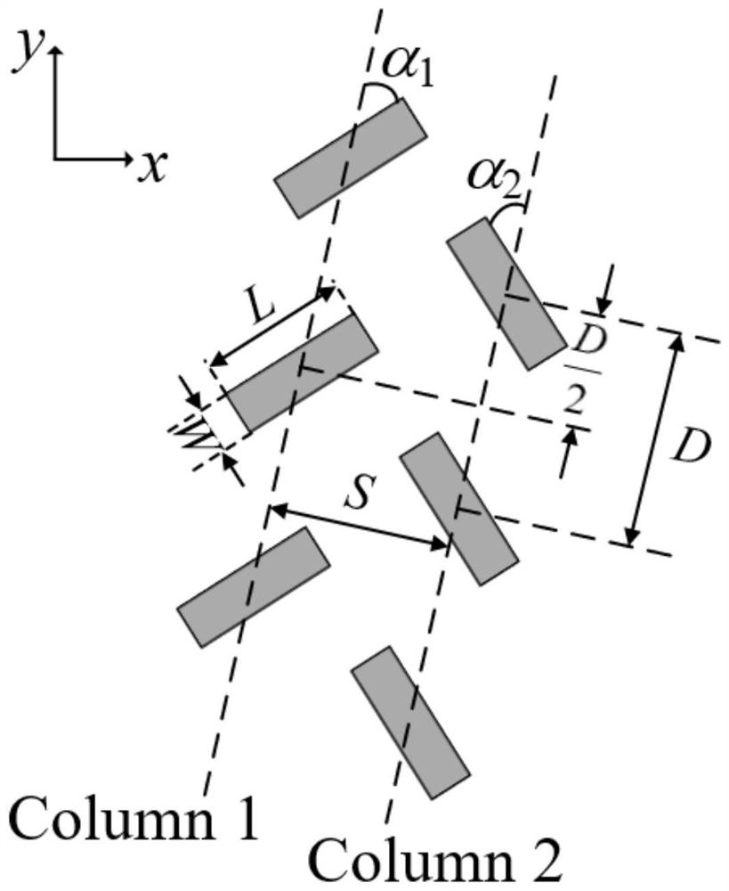 Tunable directional generation on-chip diffraction-free beam device and implementation method thereof