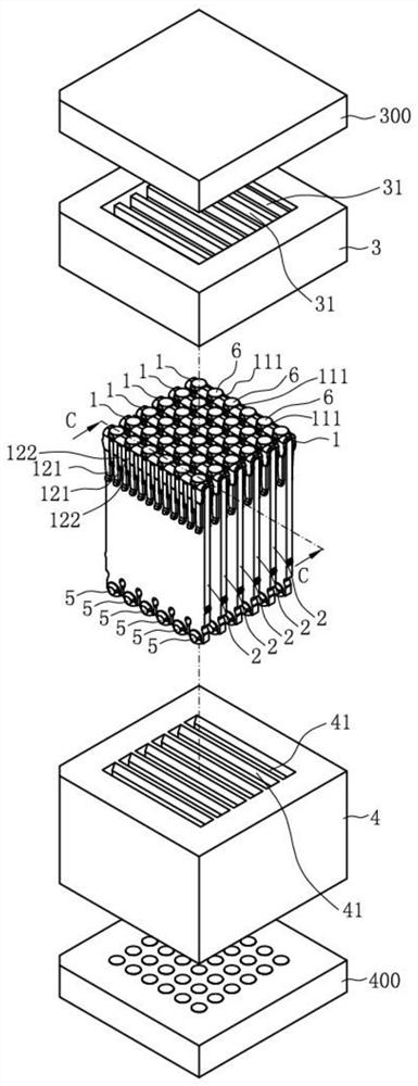 Power terminal and connector assembly