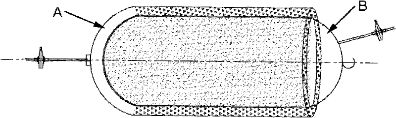 Metal hydride hydrogen compression device with heat source and manufacture method thereof