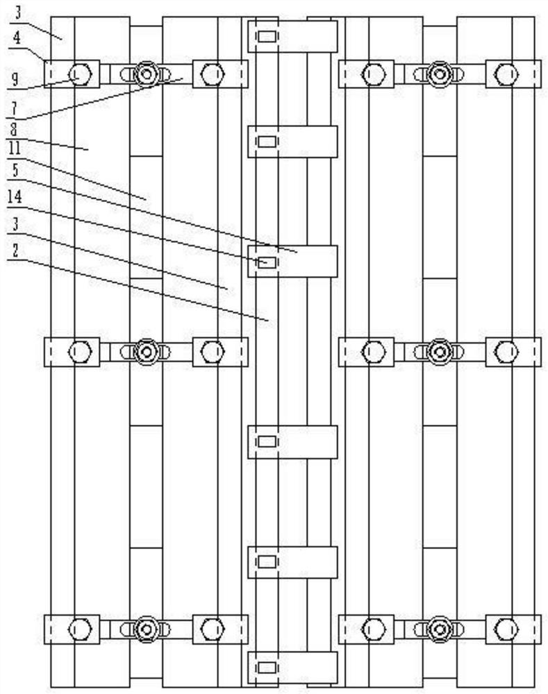 Carbon fiber combined type external fixing frame for fracture adjuvant therapy