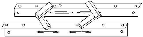 Double-cross arm assembler for single lever and double-cross arm mounting method