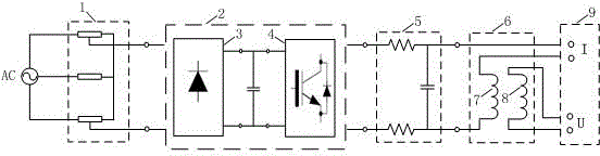 Method and platform for testing magnetic performance of laminated iron core of transformer in controllable excitation conditions