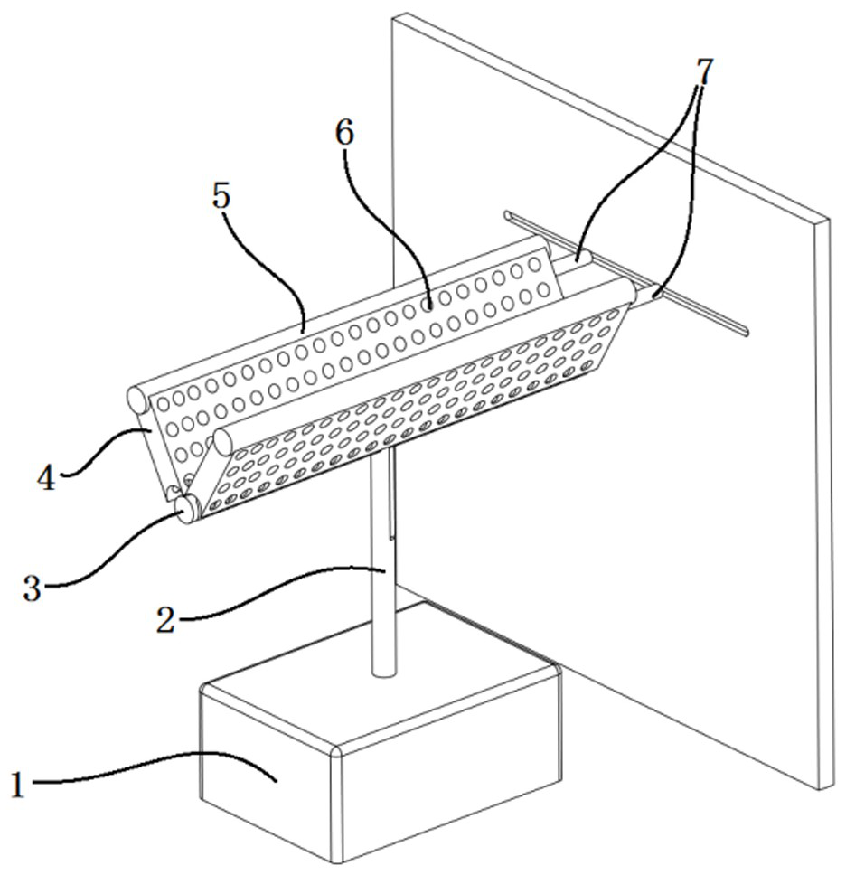 One-way wrinkle fabric preparation device and use method thereof