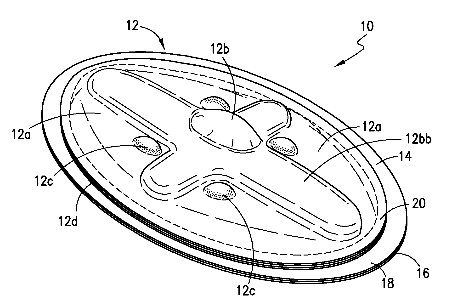 Sanitary pad with increased absorbability