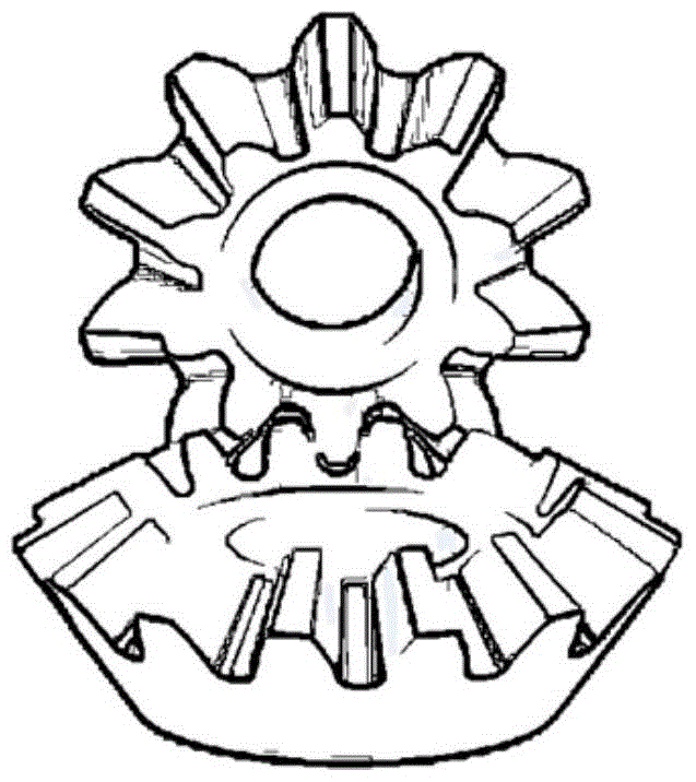 Involute straight tooth bevel gear tooth end profile modification and parameterized modeling method