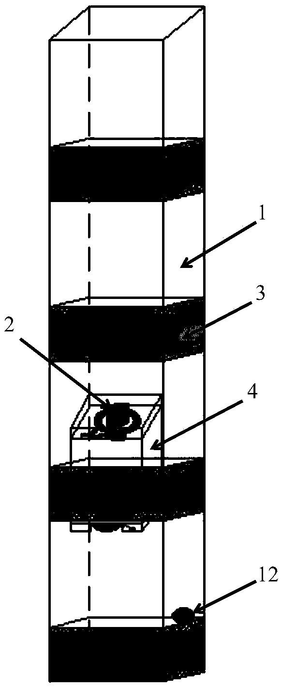 Cage anti-falling speed reduction buffer device