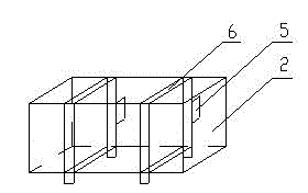 Garage top slab structure and construction method and inner concrete structure cavity membrane thereof