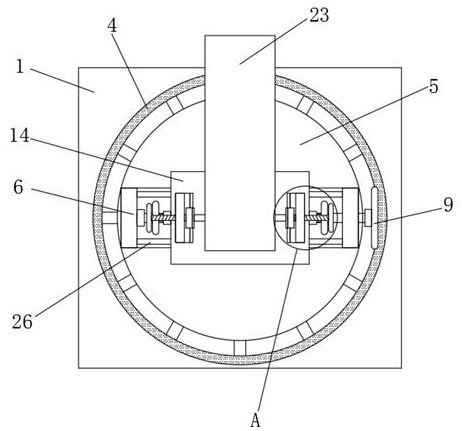 Punching device for automobile part machining