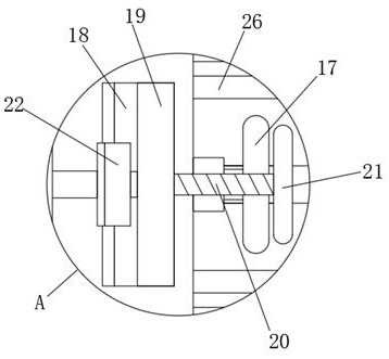 Punching device for automobile part machining