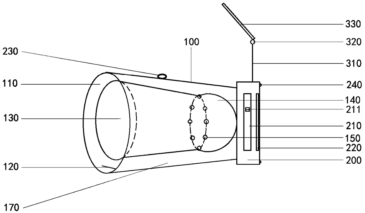 Device used for mobile terminal to shoot standard tongue picture images