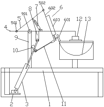 Automatic iron pan arc edge grinding device