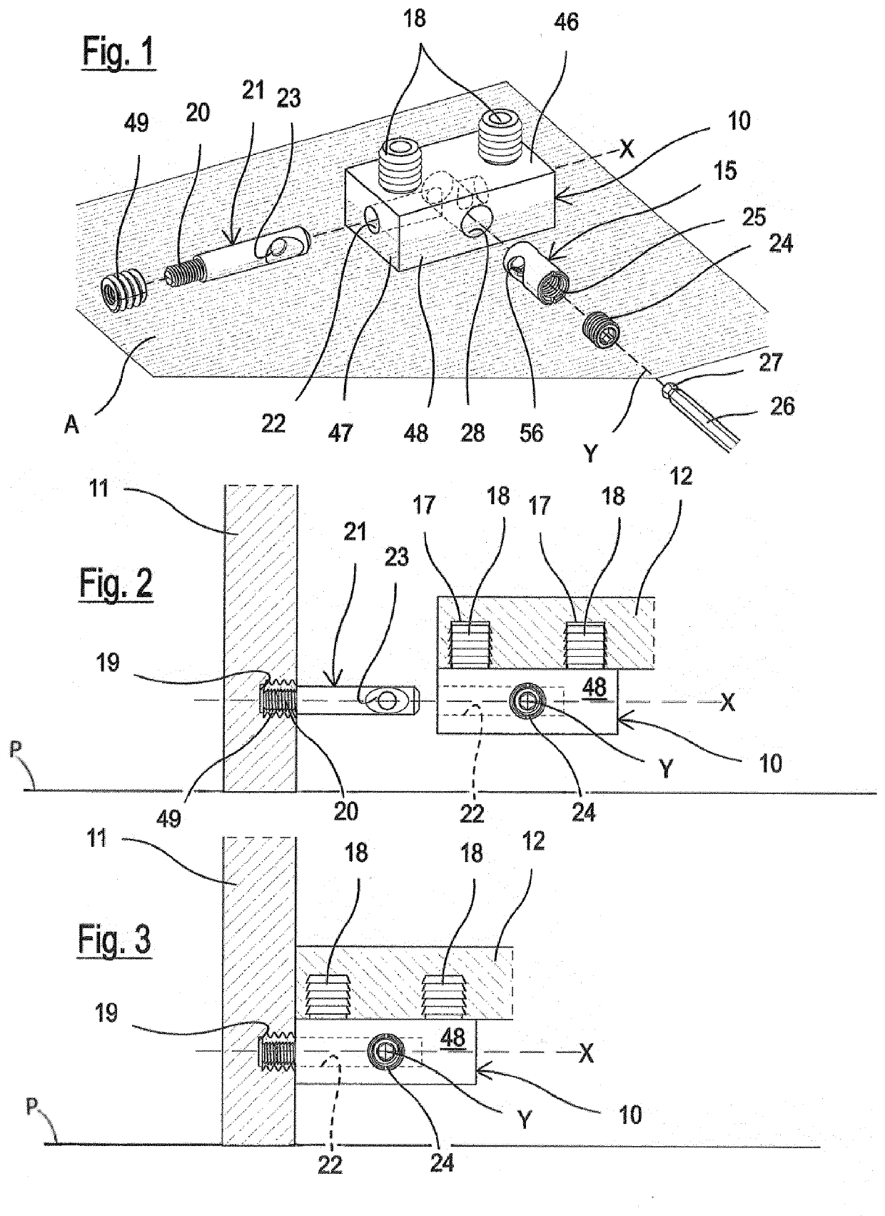 Joint for the firm interconnection of a first and a second panel of furniture and other furnishing items