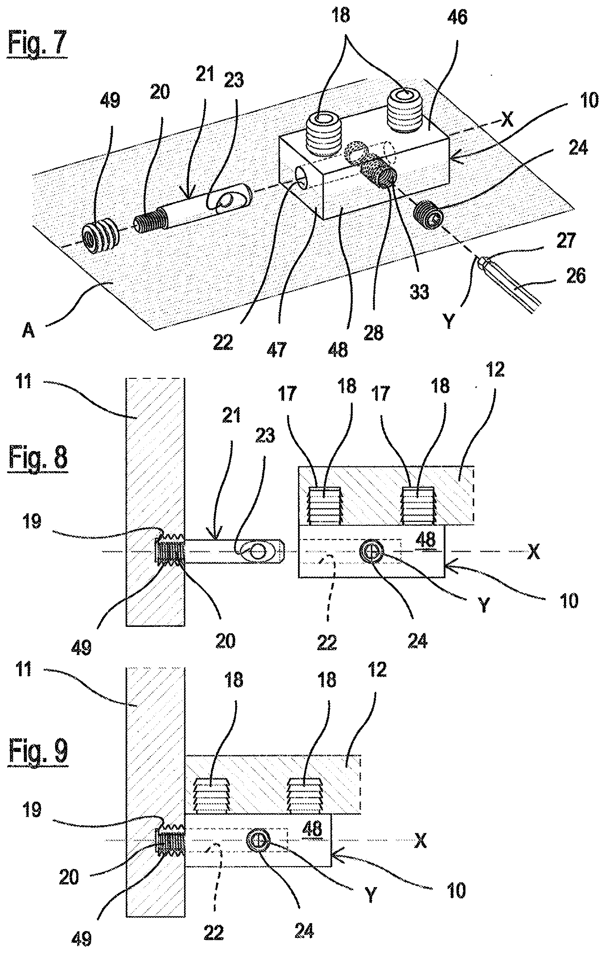 Joint for the firm interconnection of a first and a second panel of furniture and other furnishing items