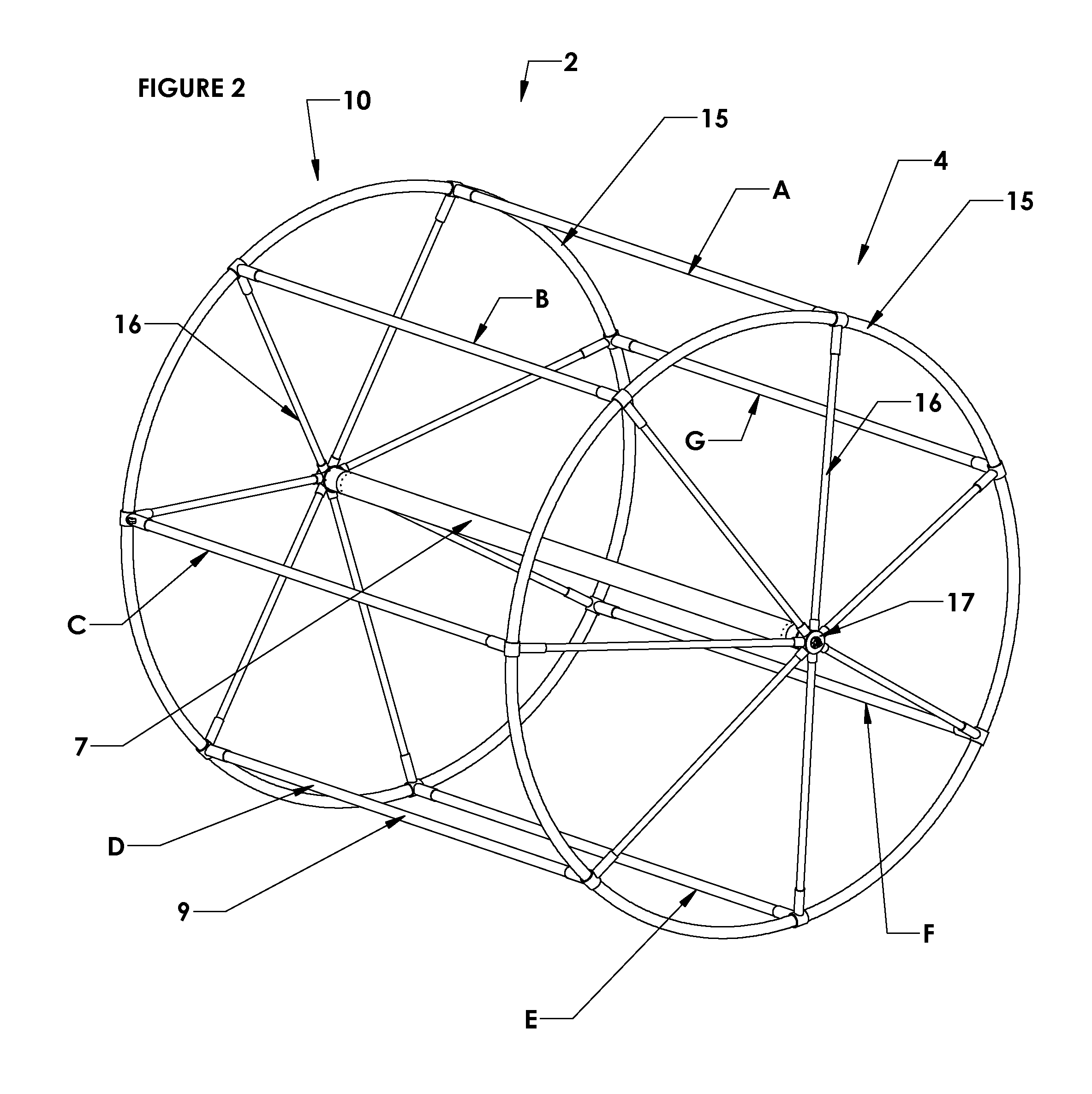 Submersible cage and system for fish farming