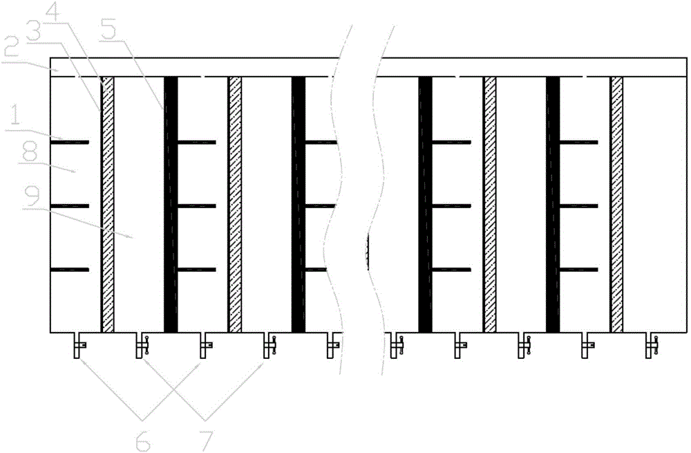 Oil-water separation device and processing method for processing oil-containing sewage