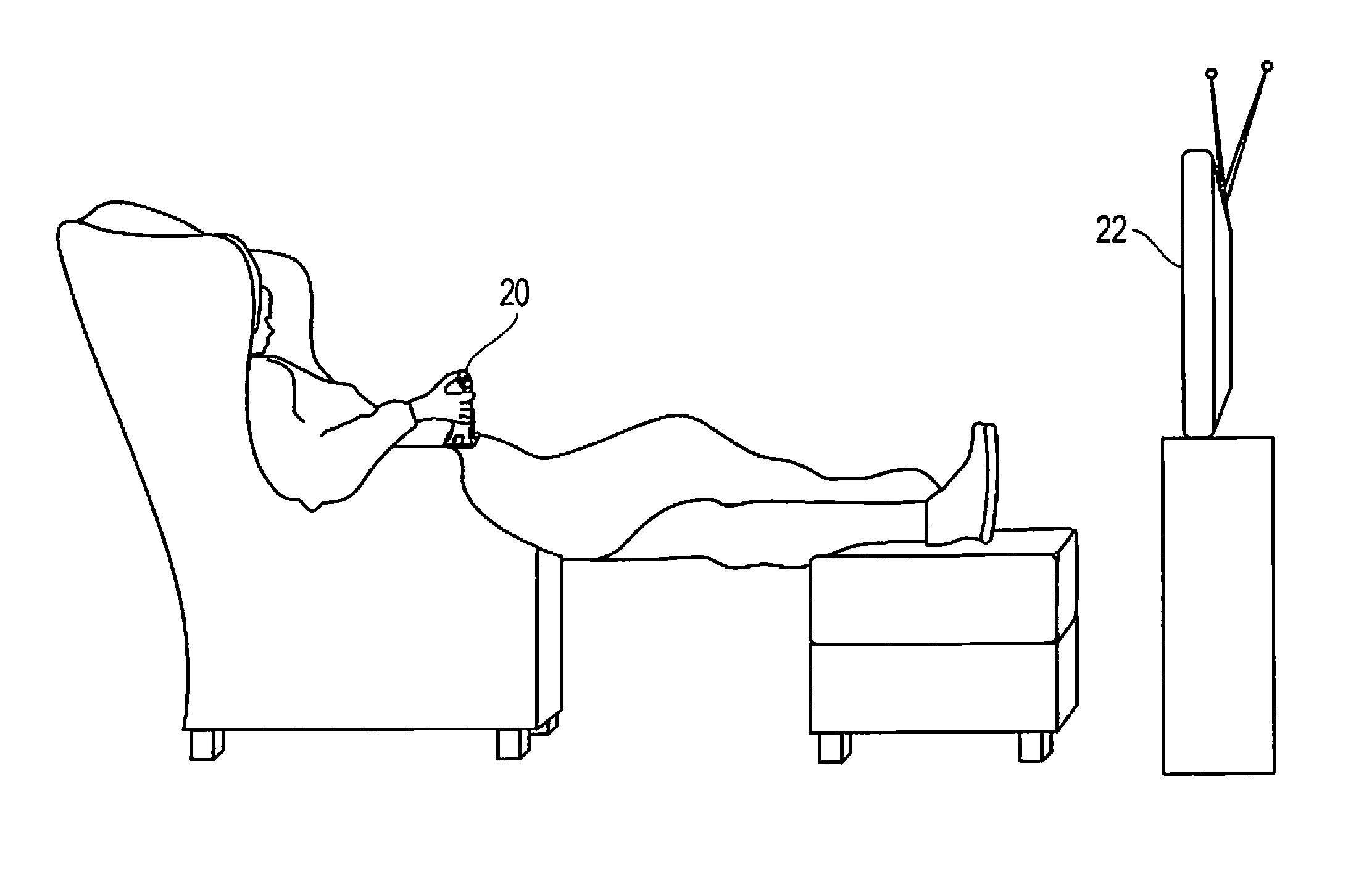 Ergonomic television remote control