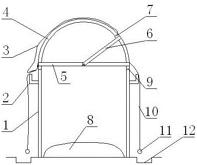 Method for planting grapes in way of keeping rain out and rain keep-out system