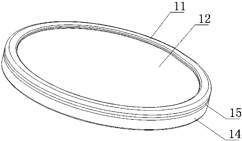 Production process of outwards-buckled type paper cup cover