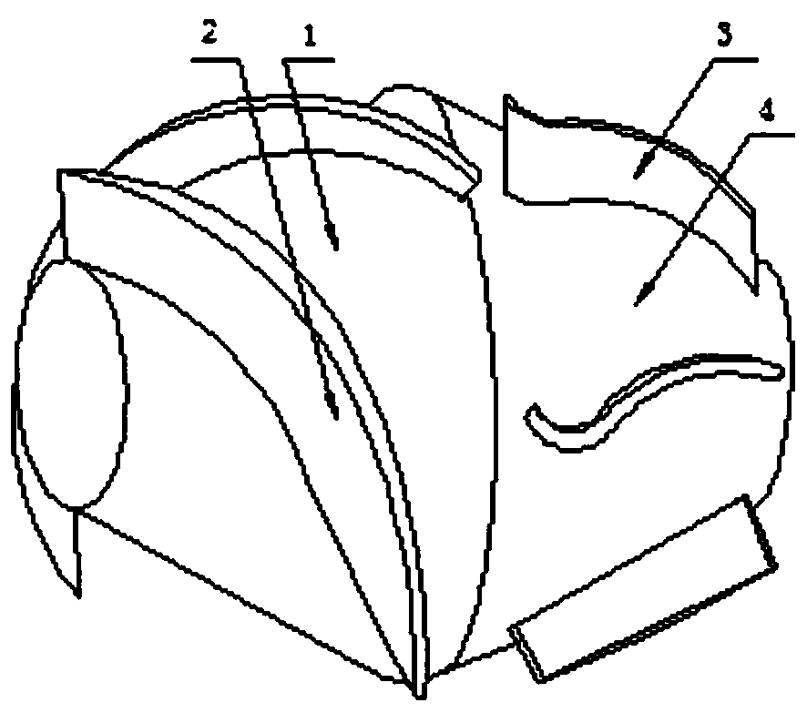 A kind of mixing pump impeller structure for fish farming