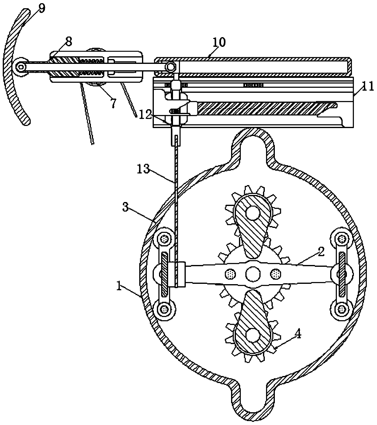 Hard packaging box processing equipment capable of achieving automatic overturning and printing different patterns on two sides