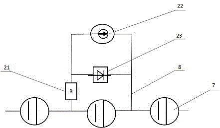 Automatic zero-clearance by-pass connection system for storage battery pack