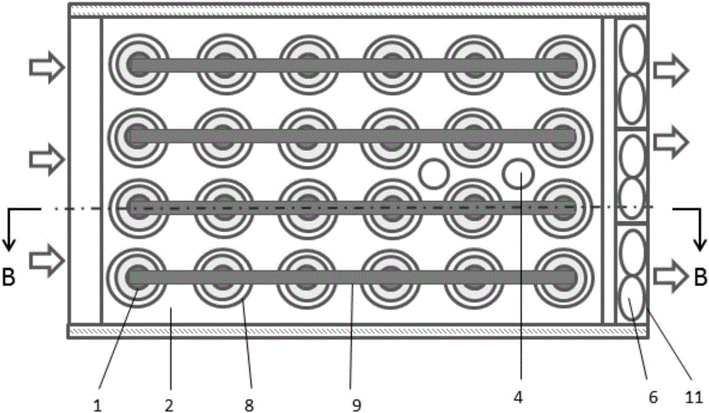 Forced convection power battery heat radiation device