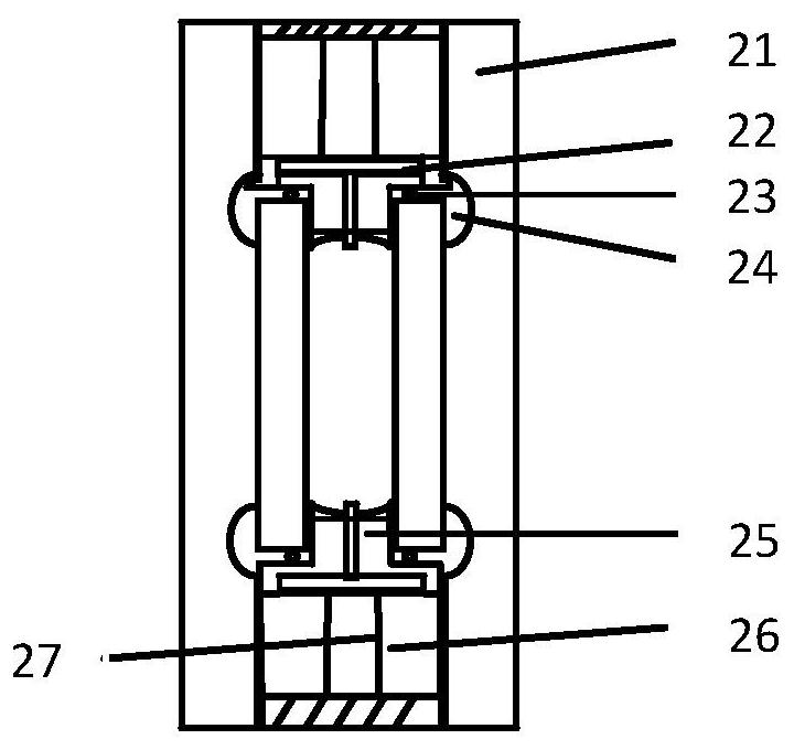 Lightning protection device for multi-point arc shielding through liquid-electric effect pressure