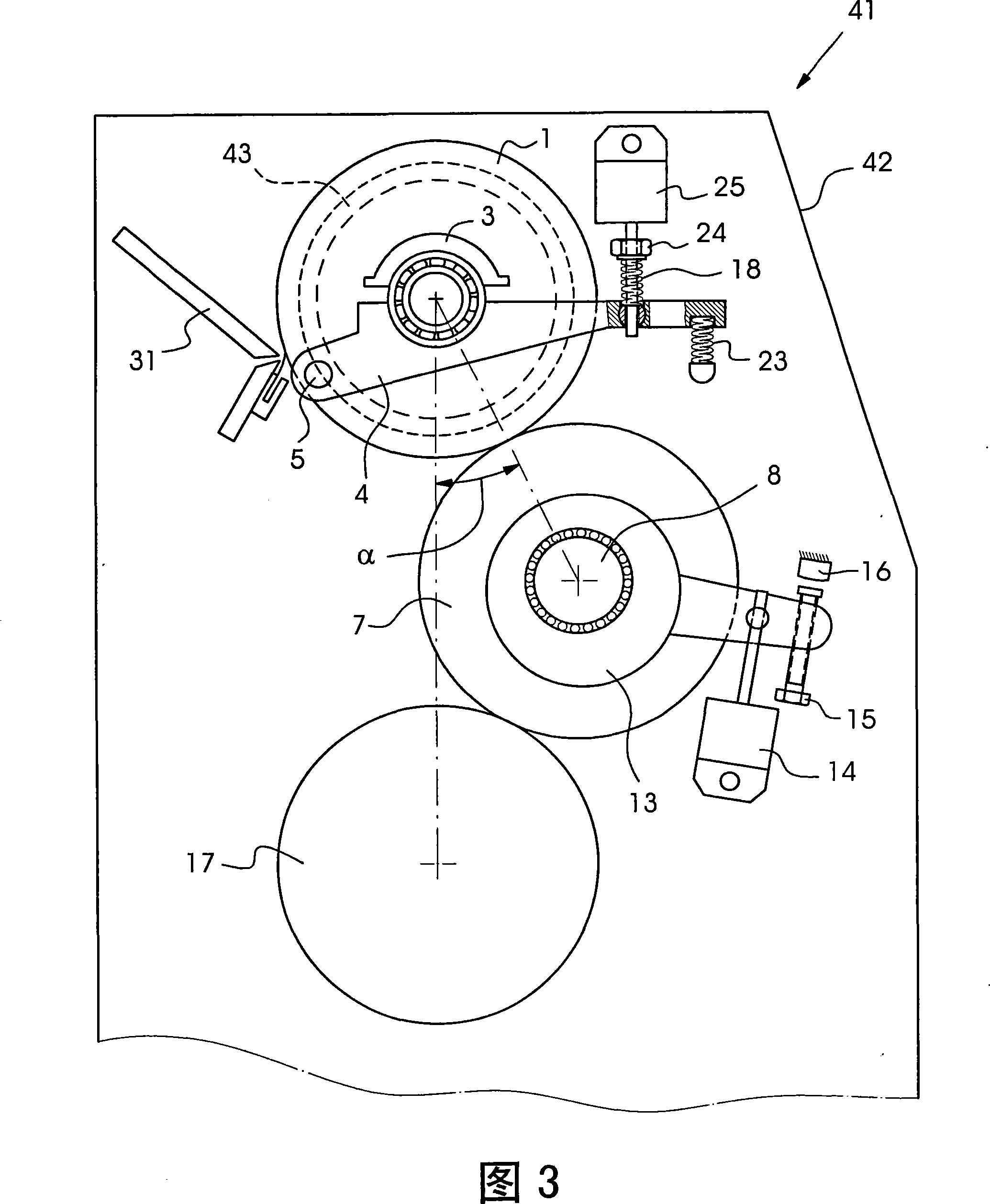 Anilox roller printing device