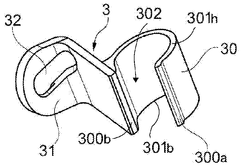 Fuel filler neck provided with an attachment device