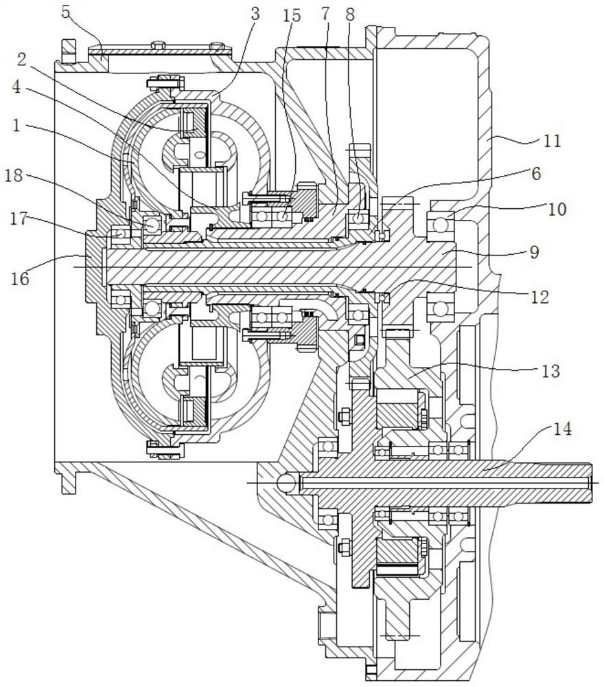 Double-turbine hydraulic torque converter