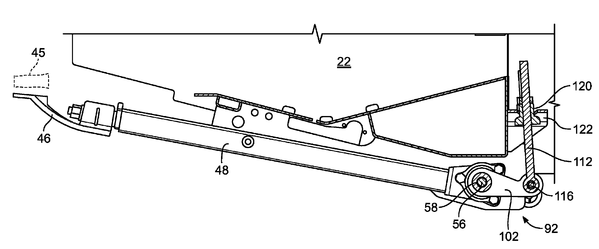 Cutterbar support for a crop harvesting header