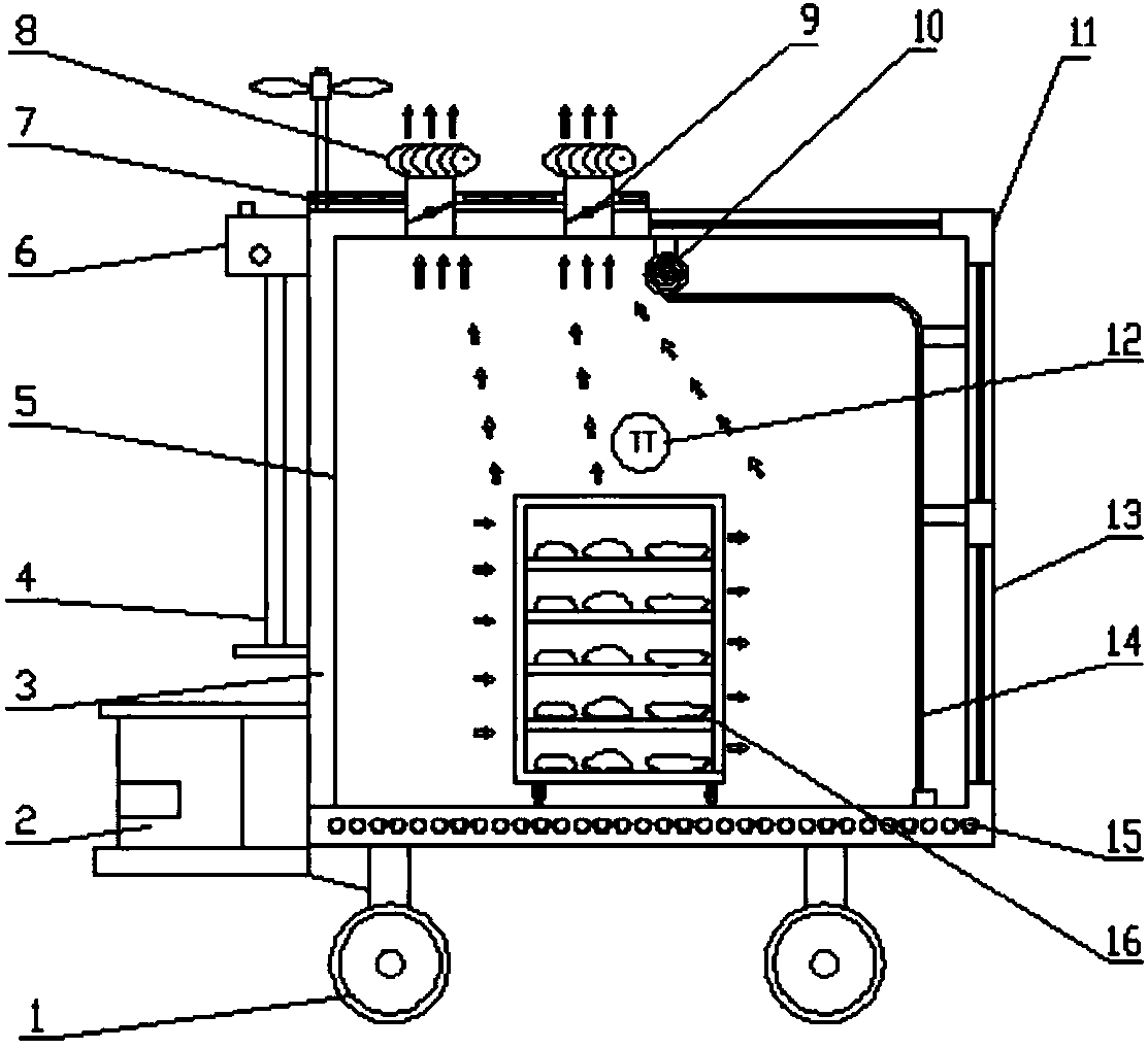 Removable multi-energy air-dried mutton and beef processing apparatus