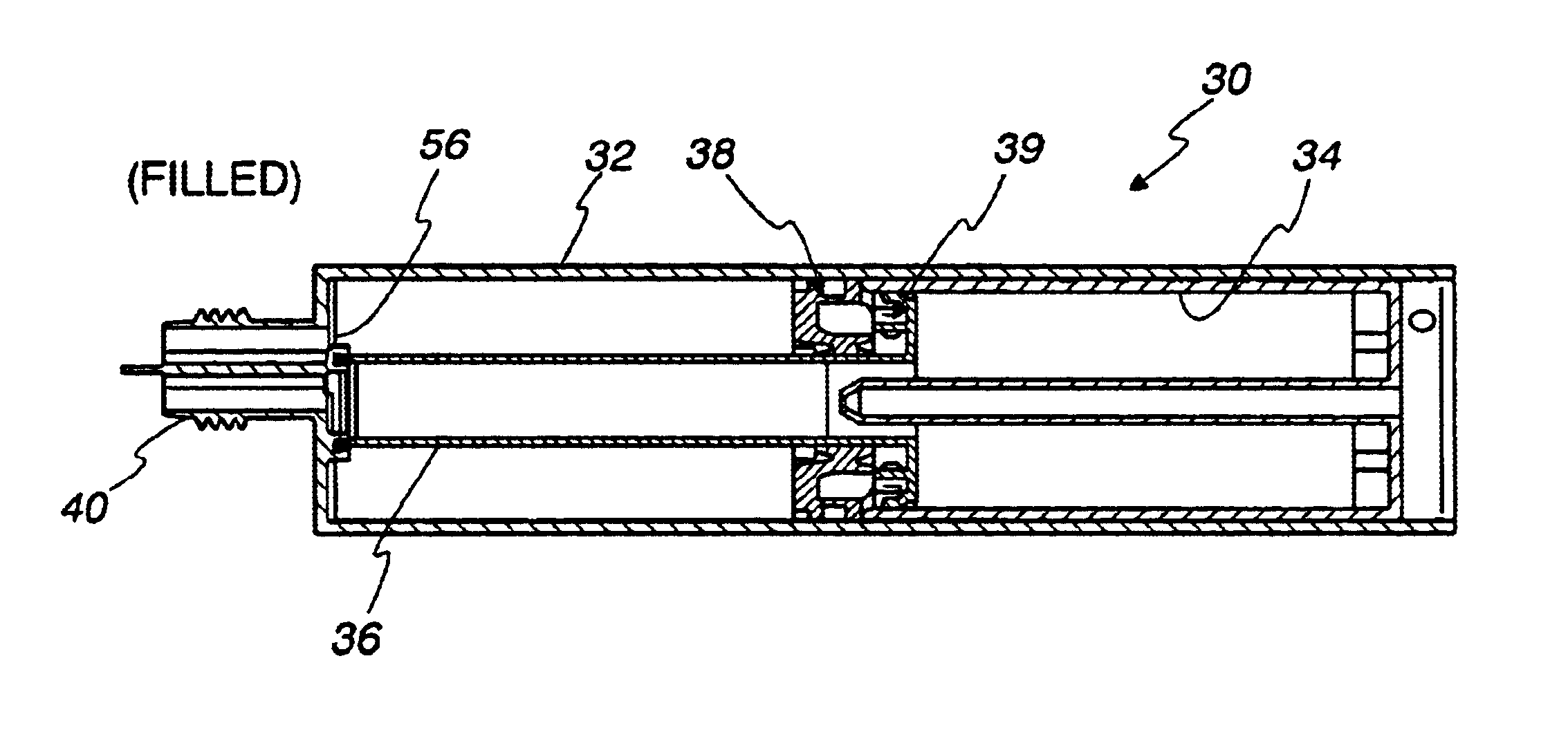 Filling process for dual fluid cartridge assemblies