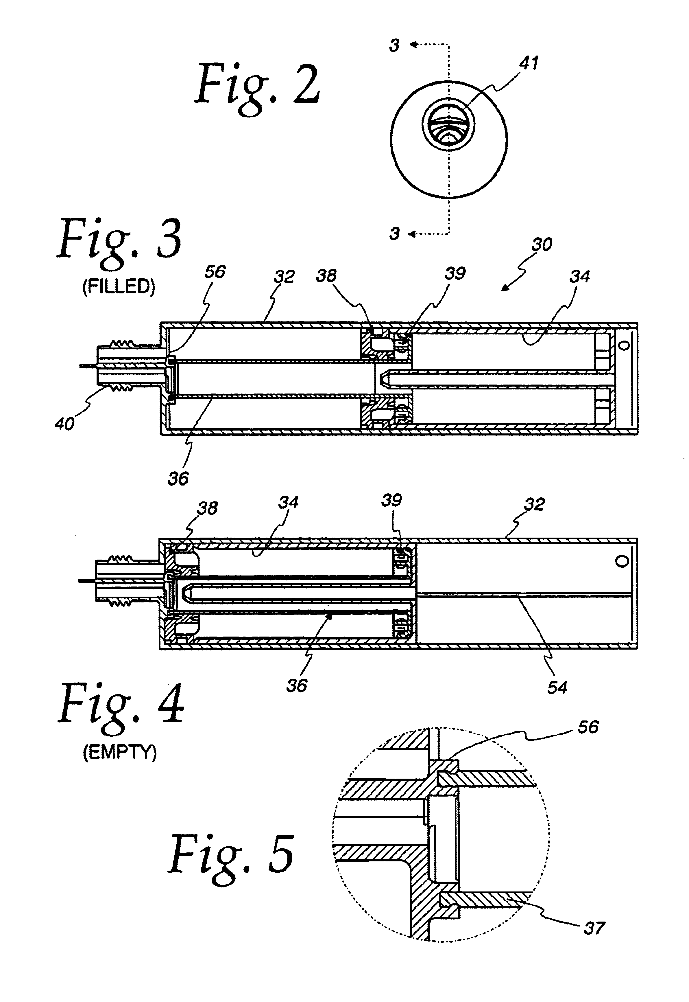 Filling process for dual fluid cartridge assemblies