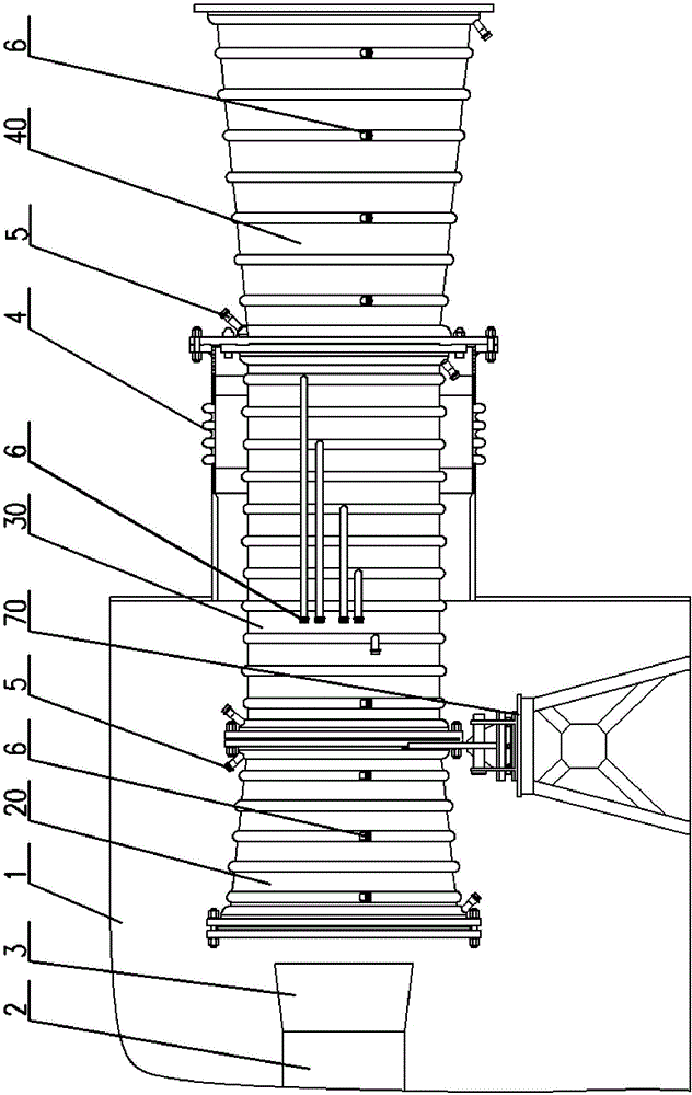 Air exhaust device for ultrasonic engine jet pipe exhaust simulation experiment