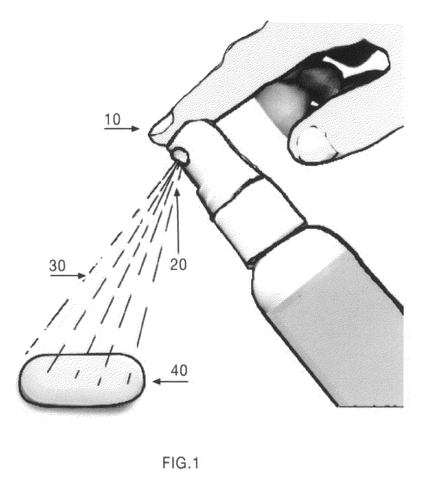 Anti-stick formula delivered by spray process to facilitate swallowing of solid object, such as pill, tablet capsule or caplet.