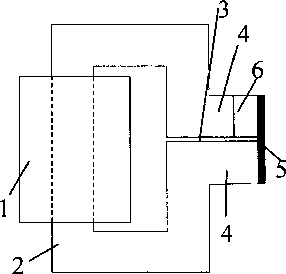 Inductance element provided with permanent magnet bias magnet and bypass magnetic core