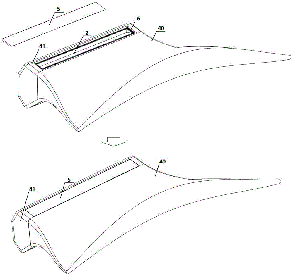 Blade separation device and engine containment test device