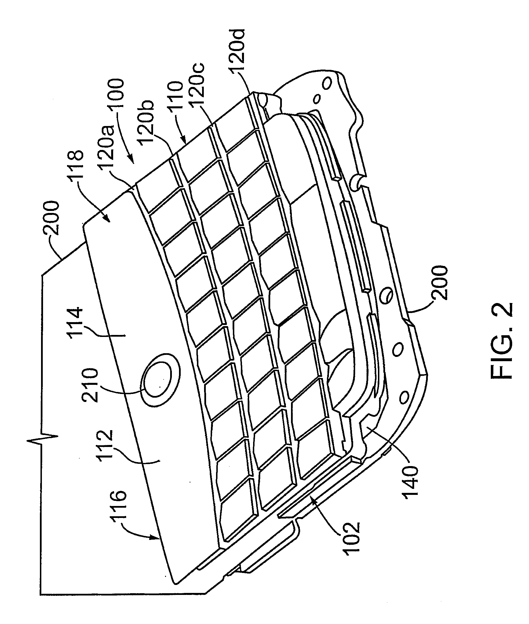 Keypad with water and dust protection