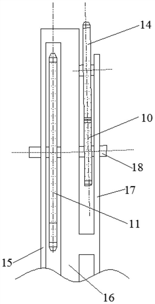 Construction device for weak current engineering wiring