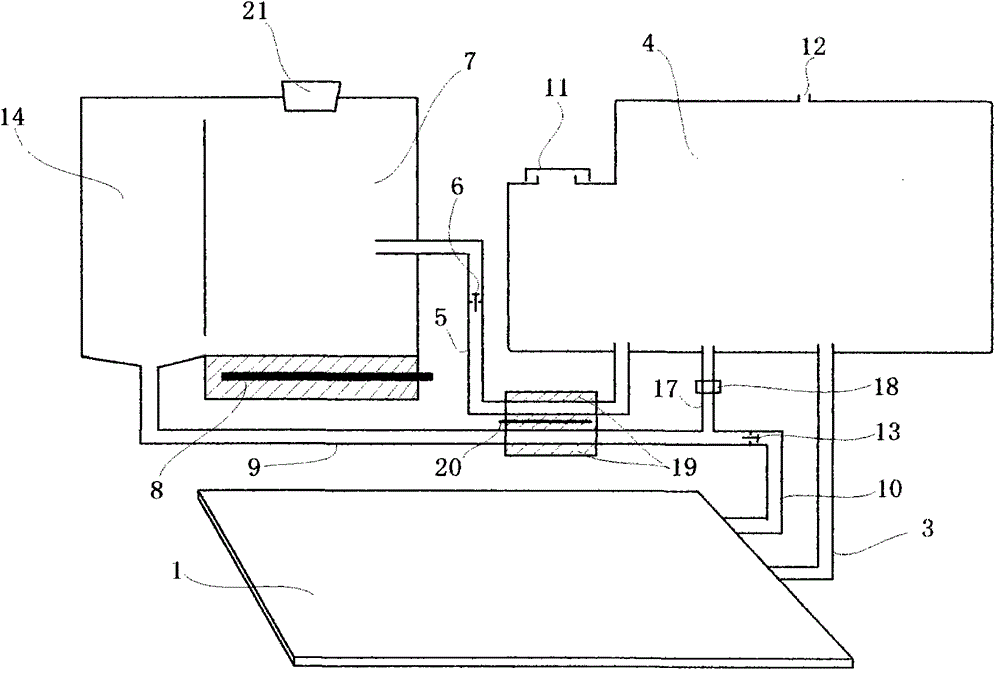 Hot water circulation pad for heating