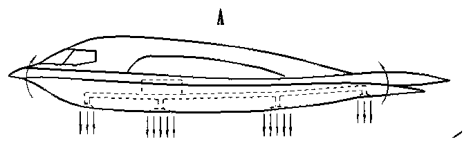 Low-temperature invisible multi-nozzle aircraft