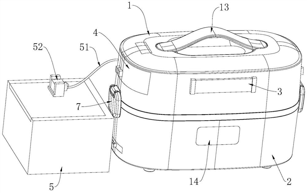 Electric heating lunch box