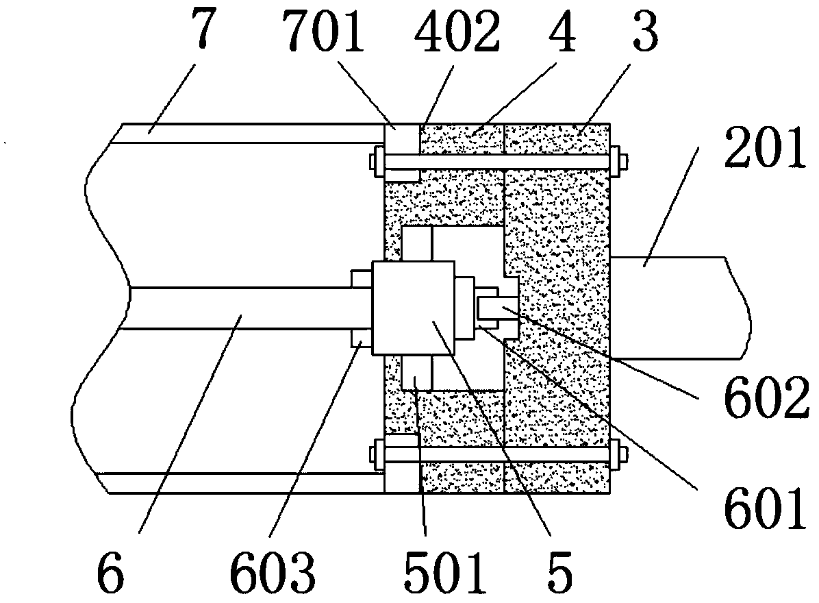 Bamboo joint removal device for bamboo product processing