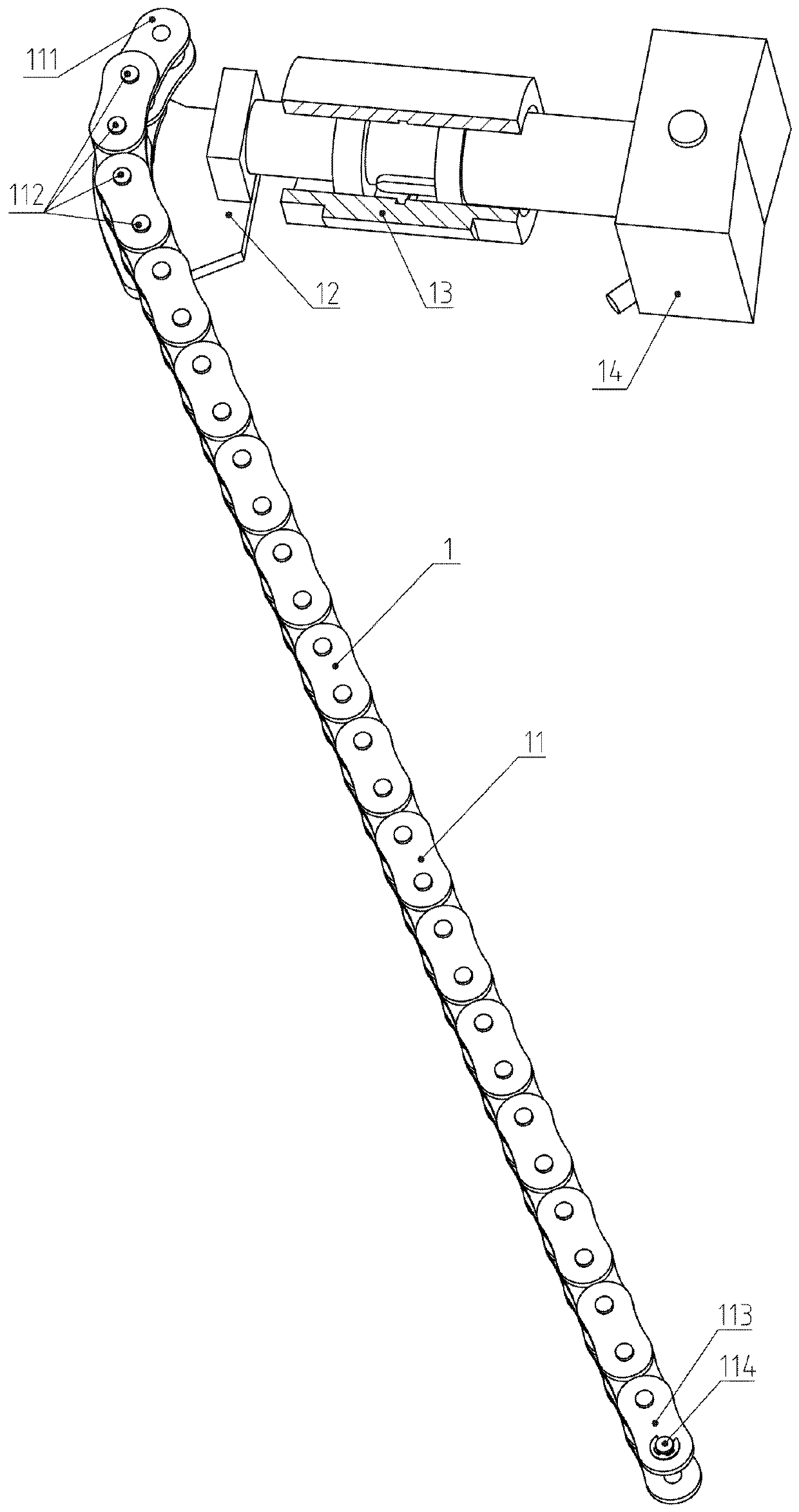 Portable laser cutting auxiliary device for large-diameter petroleum or natural gas transportation steel pipe