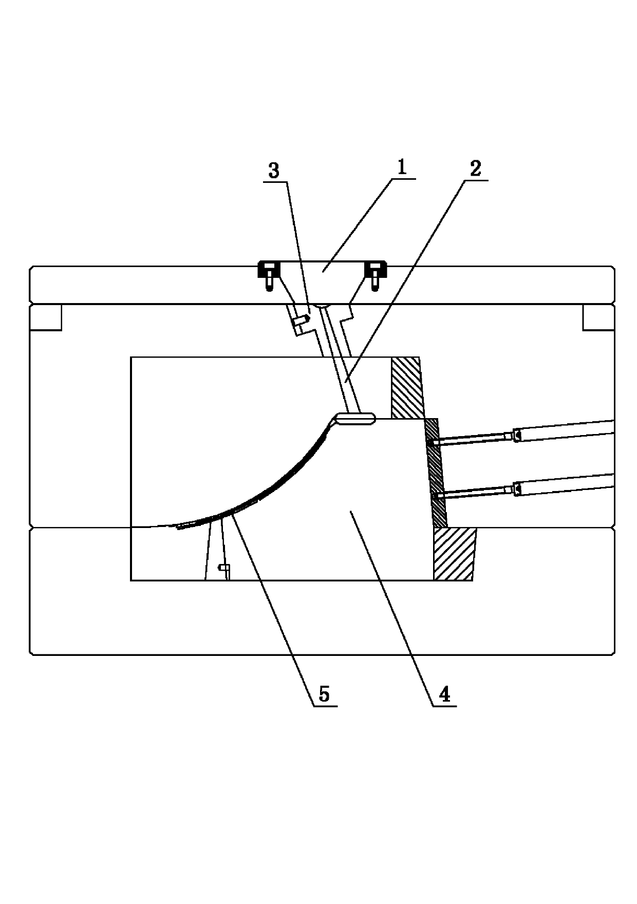 Main runner structure of mould