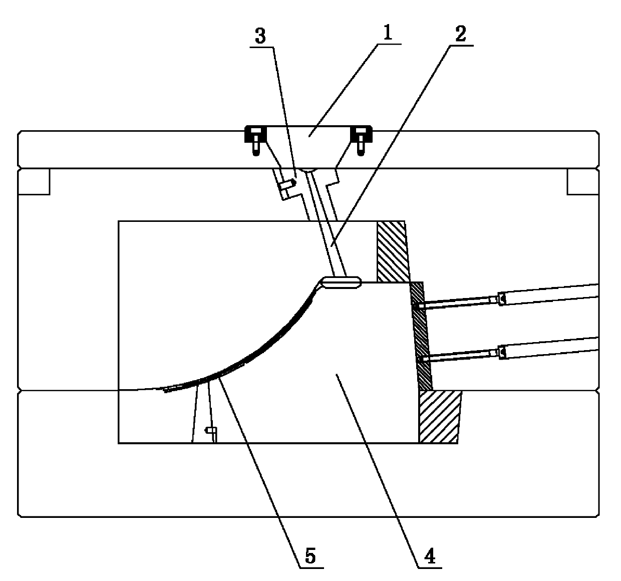 Main runner structure of mould