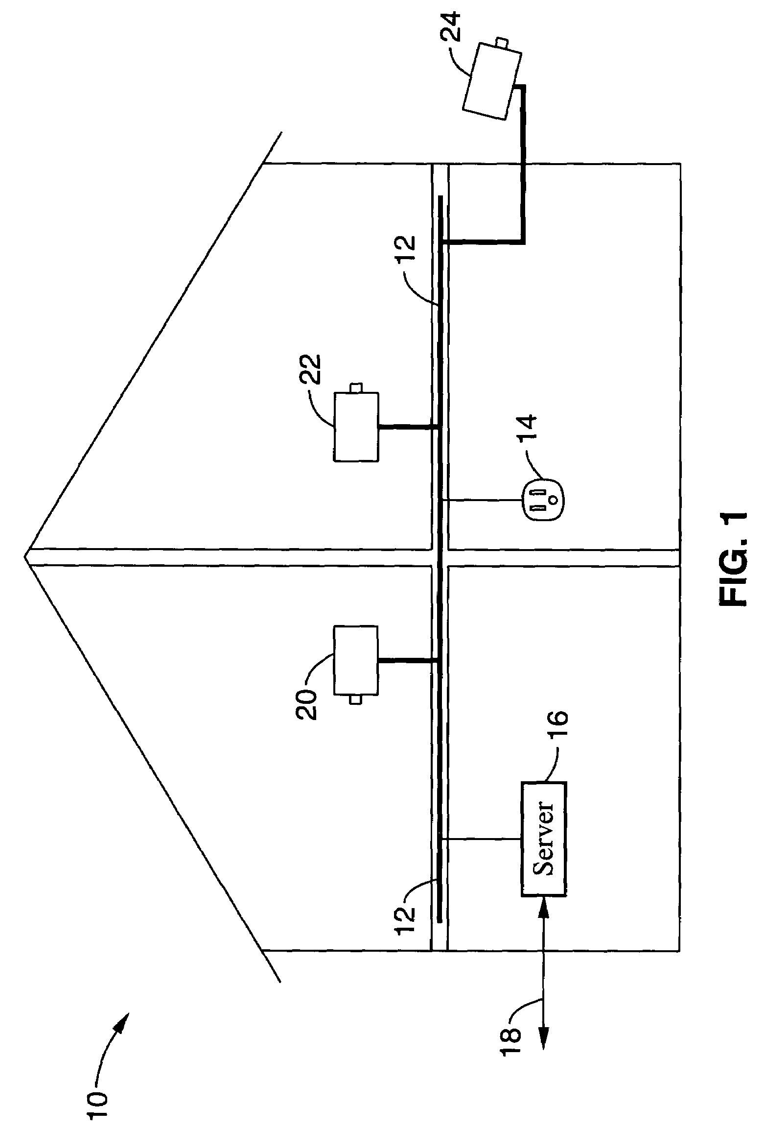 Power-line communication based surveillance system