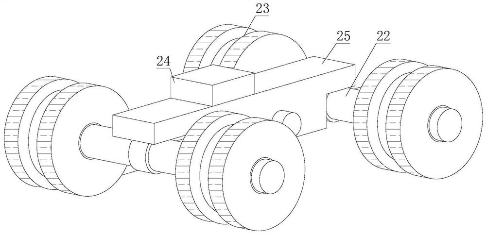 Raw material distribution device with tracking function for construction site and implementation method thereof